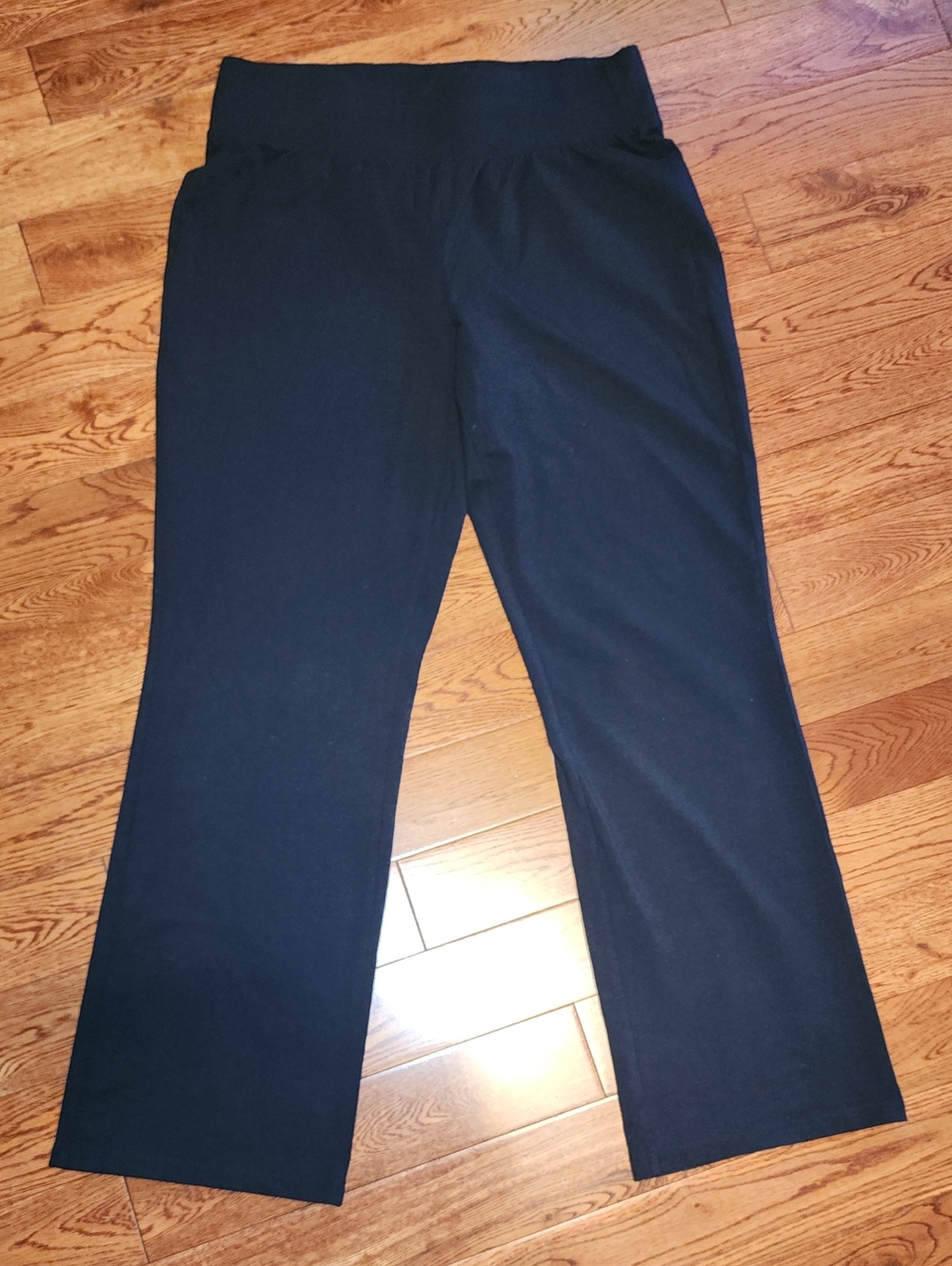 Wide Leg Stretch Pull-On Pants